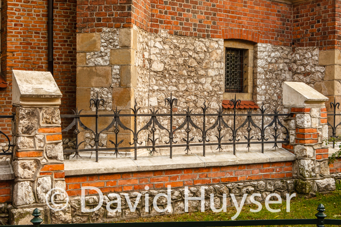 brick, block, rock and iron work