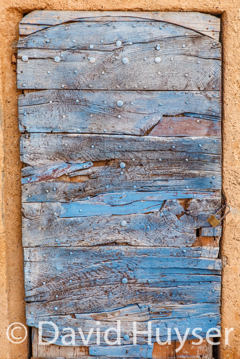 weathered,  repaired and locked