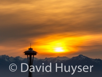 Space Needle Sunset